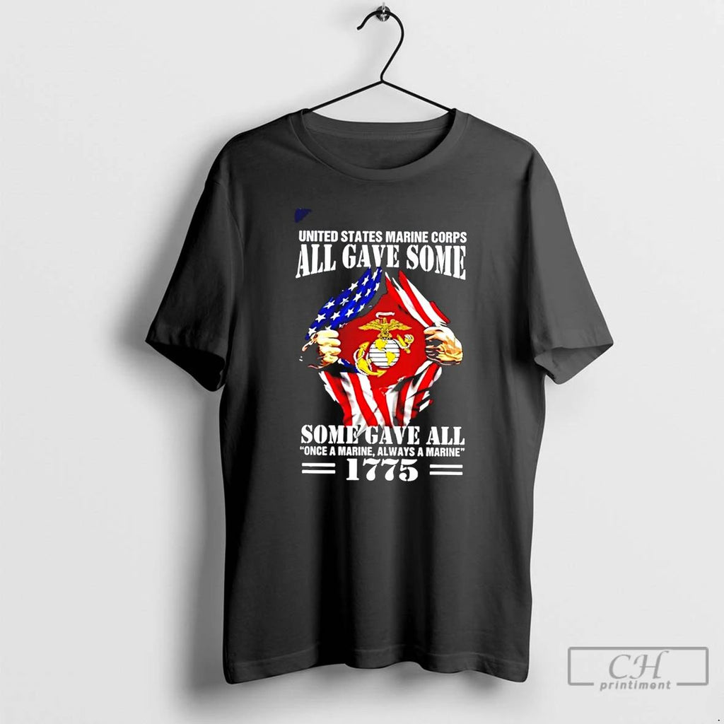 Classic United States Marine Corps All Gave Some Some Gave All Once A Marine Always