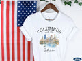 Columbus T-Shirt Travel Gift for Ohio America Trip Lovers Souvenir Tee