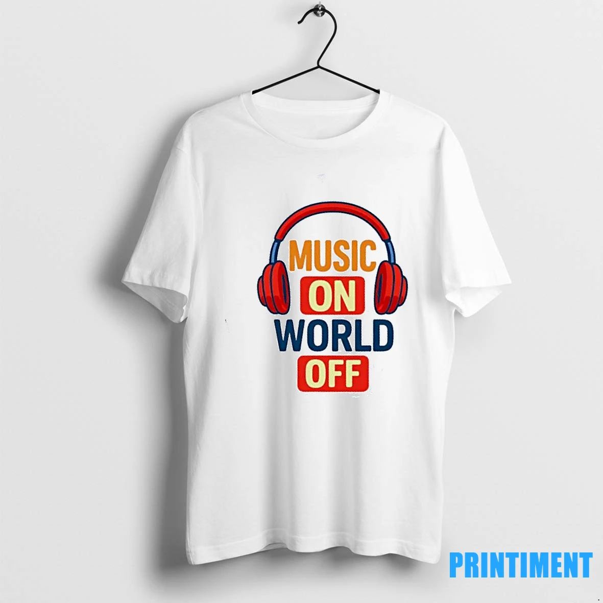Headphone Music On World Off Tshirts Sweater