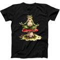 Yoga Frog Watercolor Mushroom Best Seller Funny Gift Tee Black T Shirt 305