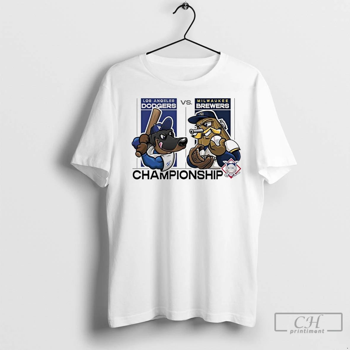 Classic Los Angeles Dodgers Vs Milwaukee Brewers 2025 Nlcs Matchups Mascot