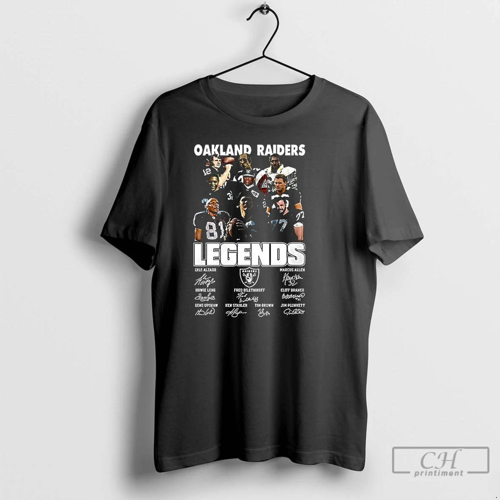 Classic Oakland Raiders Legends Vintage Signature T Shirts