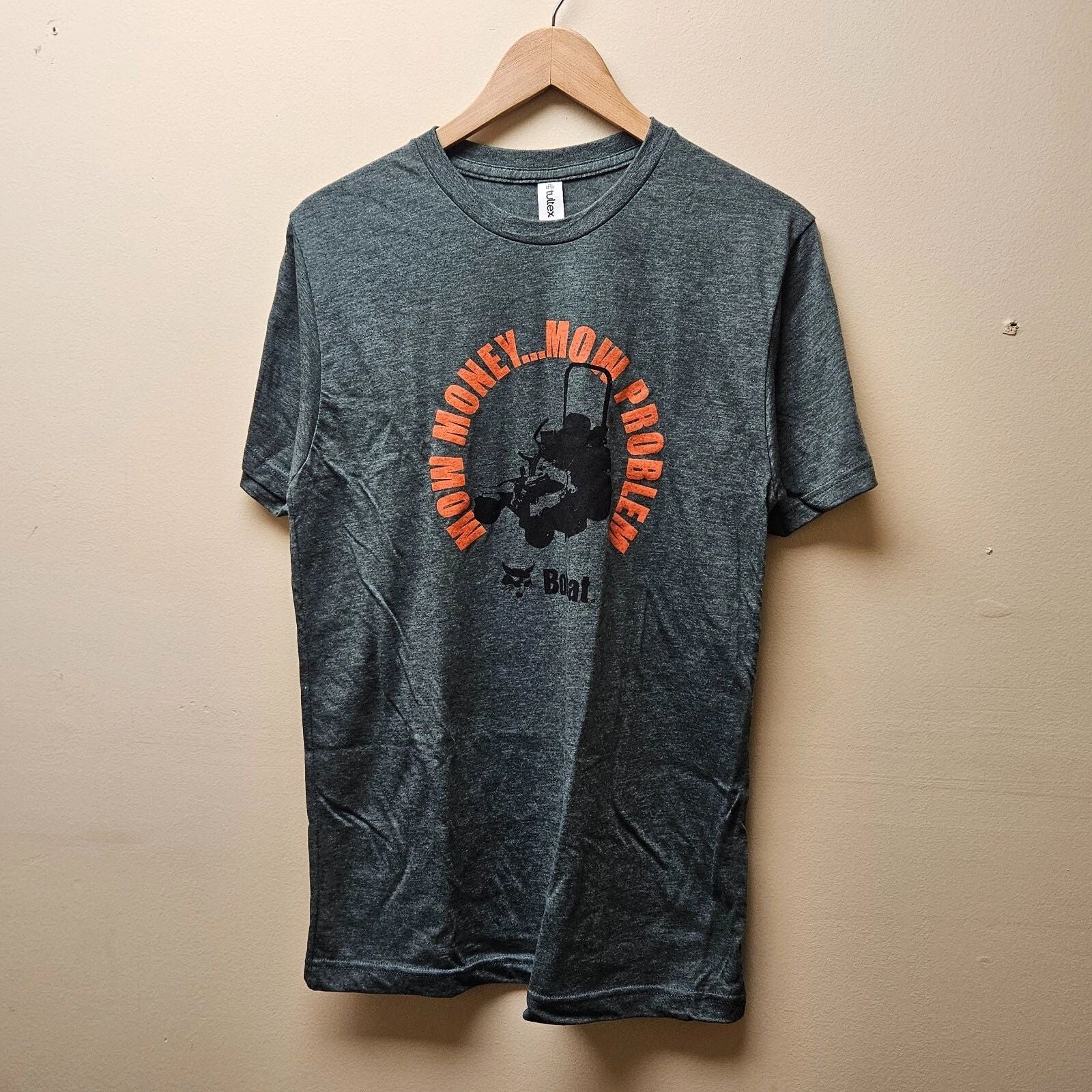 Official Bobcat "Mow Money Mow Problem" Green T-Shirt - M, L & XL