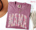 Boho Floral Mama Comfort Tee Shirt Relaxed Fit Gift for