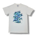 Vintage Royce McClure Dolphins With Sun Glass White Y2K Delta T-Shirt Size Small