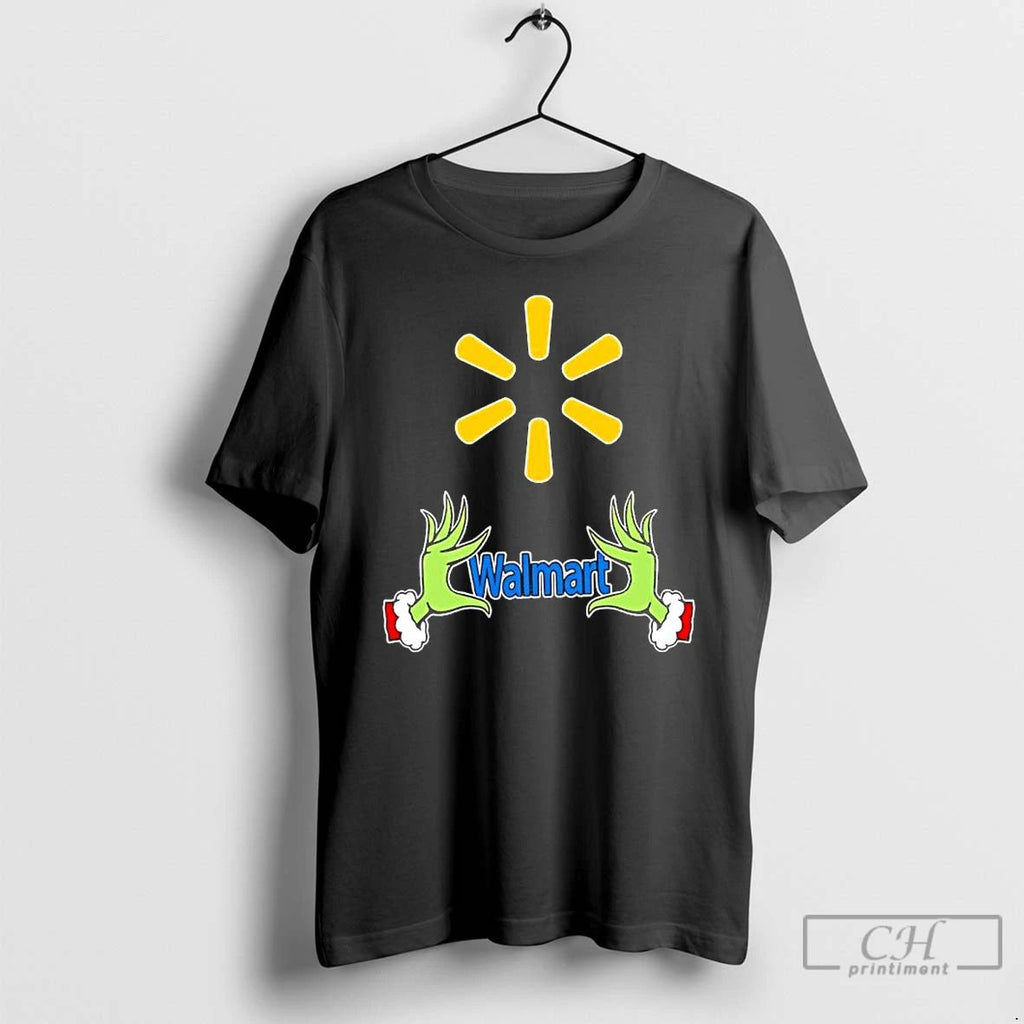 Classic Walmart X Grinch Hands Merry Christmas T Shirts