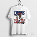 Premium Stefon Diggs Superstar Shout Caricature Patriots T Shirts