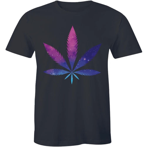 3D Galaxy Weeds Stoner - Natural Marijuana Leaf Shirt Men's T-shirt Gift Tee