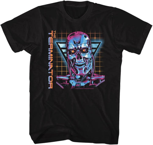 American Classics Terminator 1980's SciFi Action Cyborg Movie Robot Face Adult T