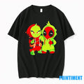 Baby Grinch And Deadpool Chibi Tshirts Sweater