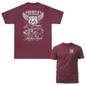 The Mother Road America's Highway Route 66 Hot Rod T-shirt