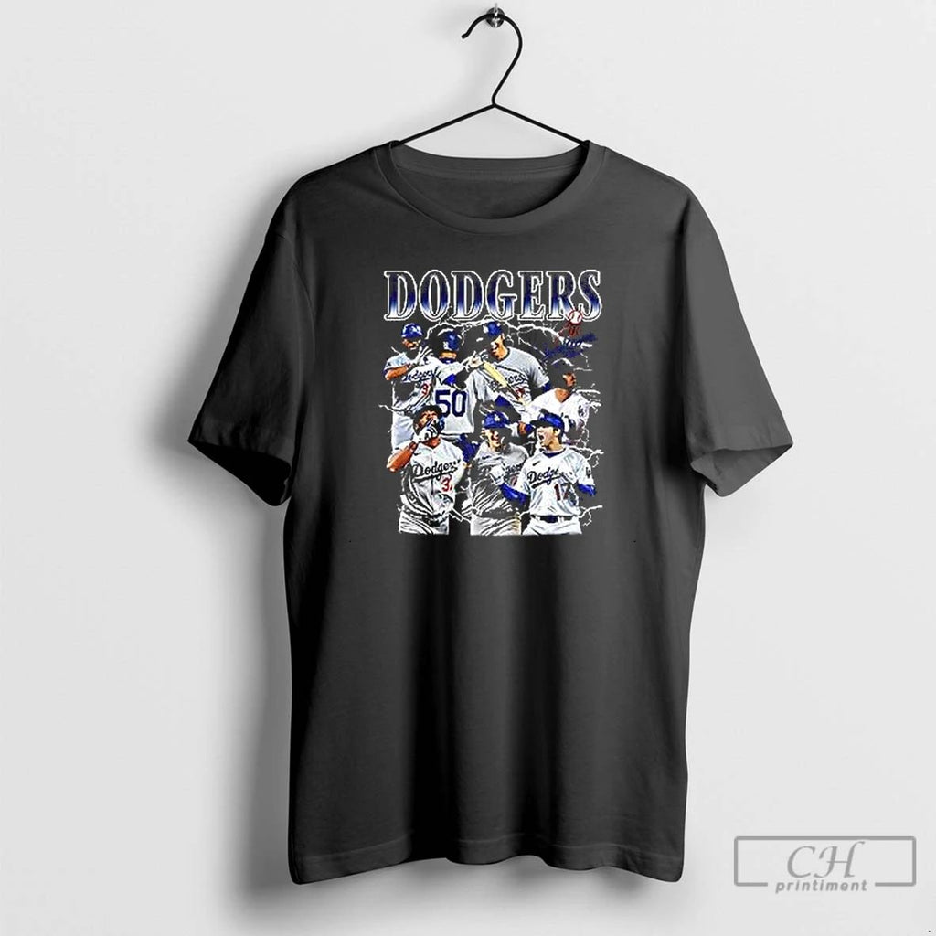 Premium Los Angeles Dodgers Lightning Players Graphic T Shirts