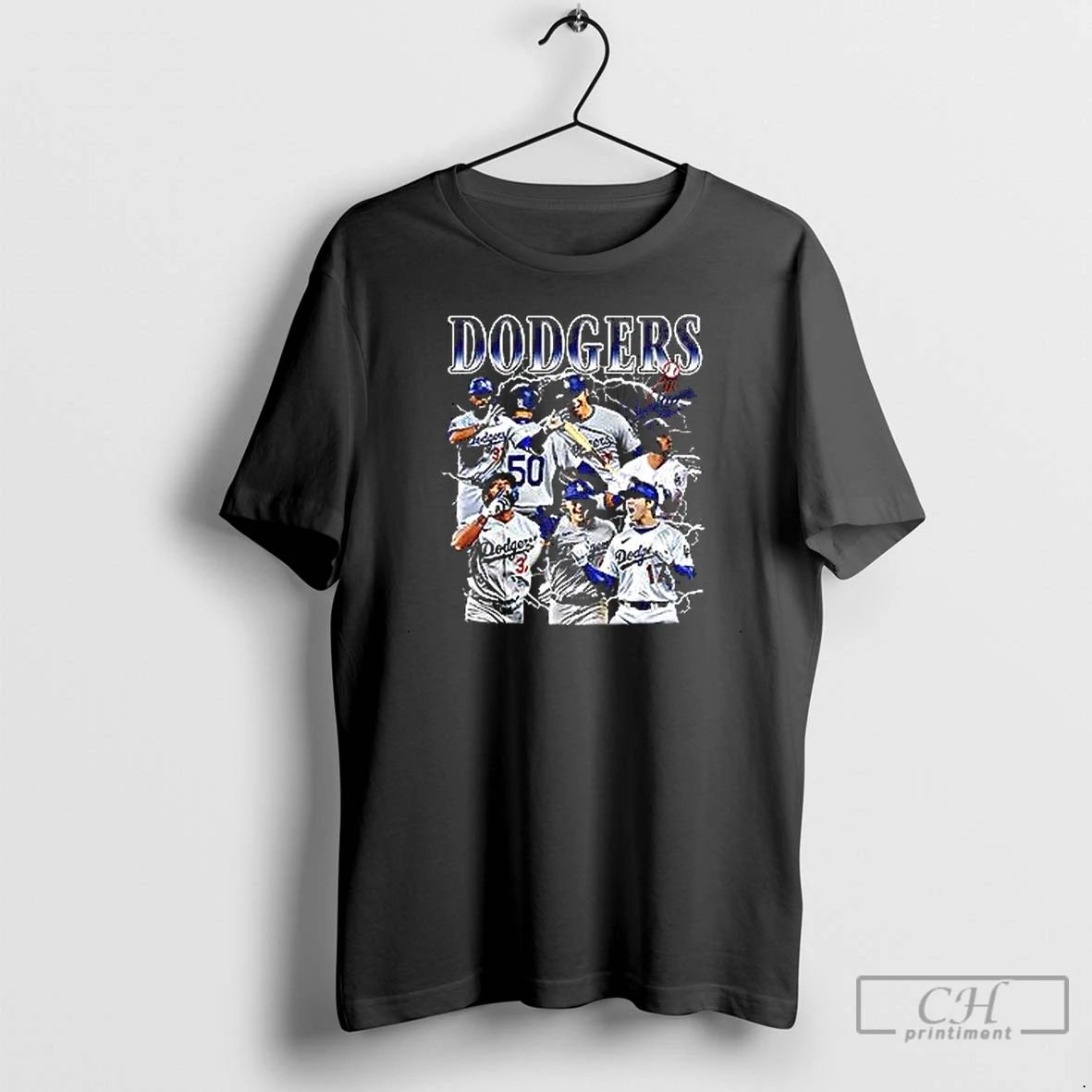 Premium Los Angeles Dodgers Lightning Players Graphic T Shirts