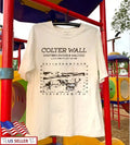 Colter Wall Western Tour Aesthetic Cotton White T Shirt All Size