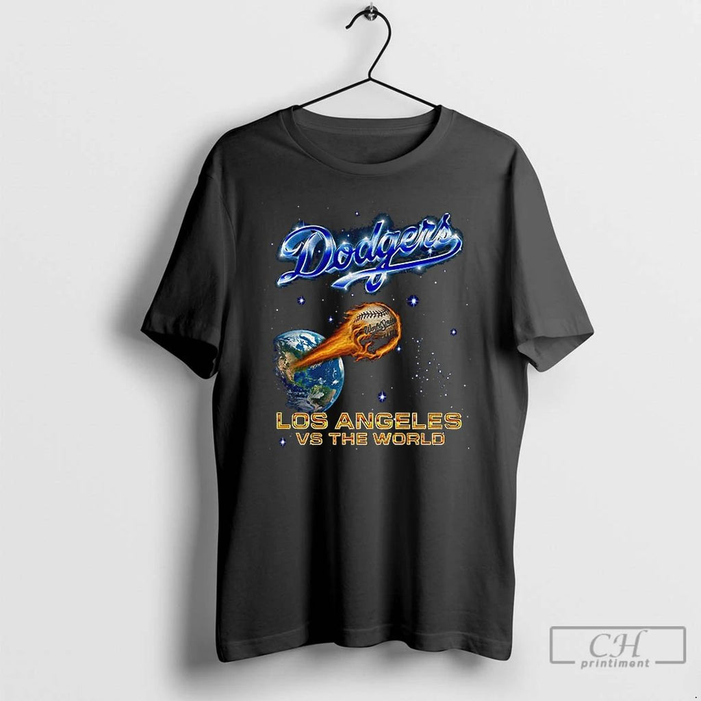 Premium Los Angles Dodgers 2025 Mlb Champions Los Angles Vs The World T Shirts