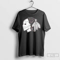 Classic Chicago Blackhawks X Native American Head Hockey Mask T Shirts