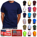 Men T-Shirt Lot S-7XL LT-5XLT MAX HEAVY WEIGHT  Short Sleeve Plain Crew Neck Tee