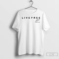 Classic Charlie Kirk Live Free Fight For Freedom White T Shirts