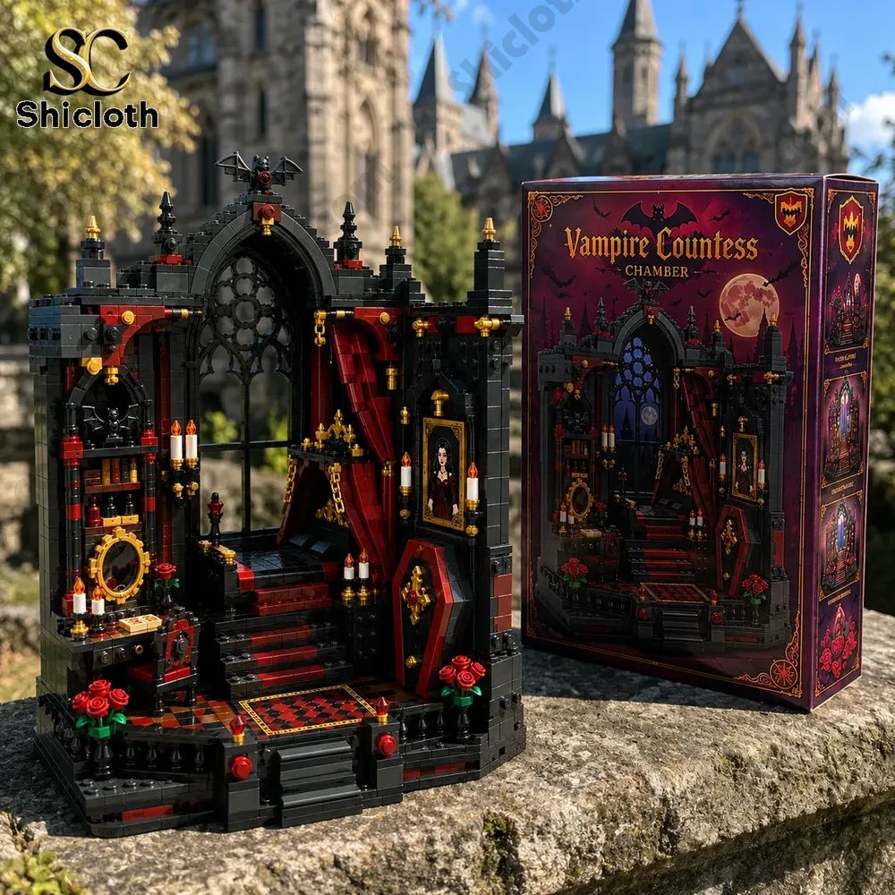 Crimson Moon Vampire Countess Chamber Building Brick Set