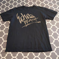 Quiksilver Shirt Mens Medium Black Short Sleeve Graphic Tee Beach Surf Skate