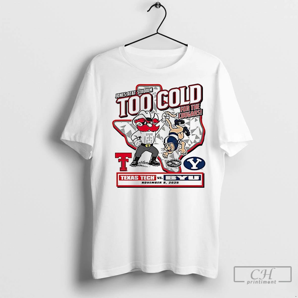 Classic Texas Tech Red Raiders Vs Byu Cougars Ncaa 2025 Too Cold Gameday