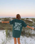 Respect Local Comfort Tee Aesthetic Graphic Soft Washed Shirt