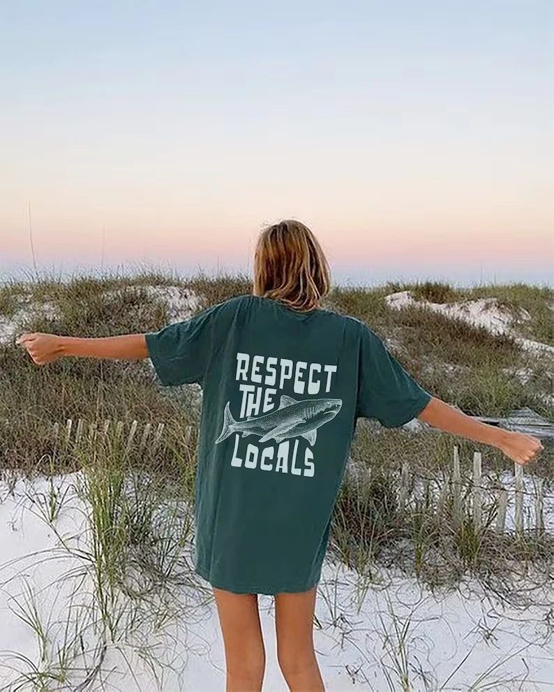 Respect Local Comfort Tee Aesthetic Graphic Soft Washed Shirt
