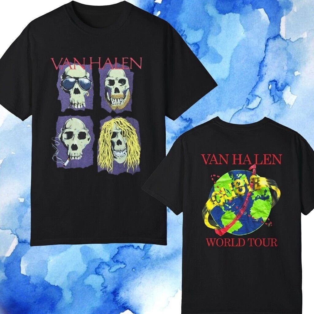 Van Halen OU812 Album Rock Music T-shirt Black Gift Fans S-5XL