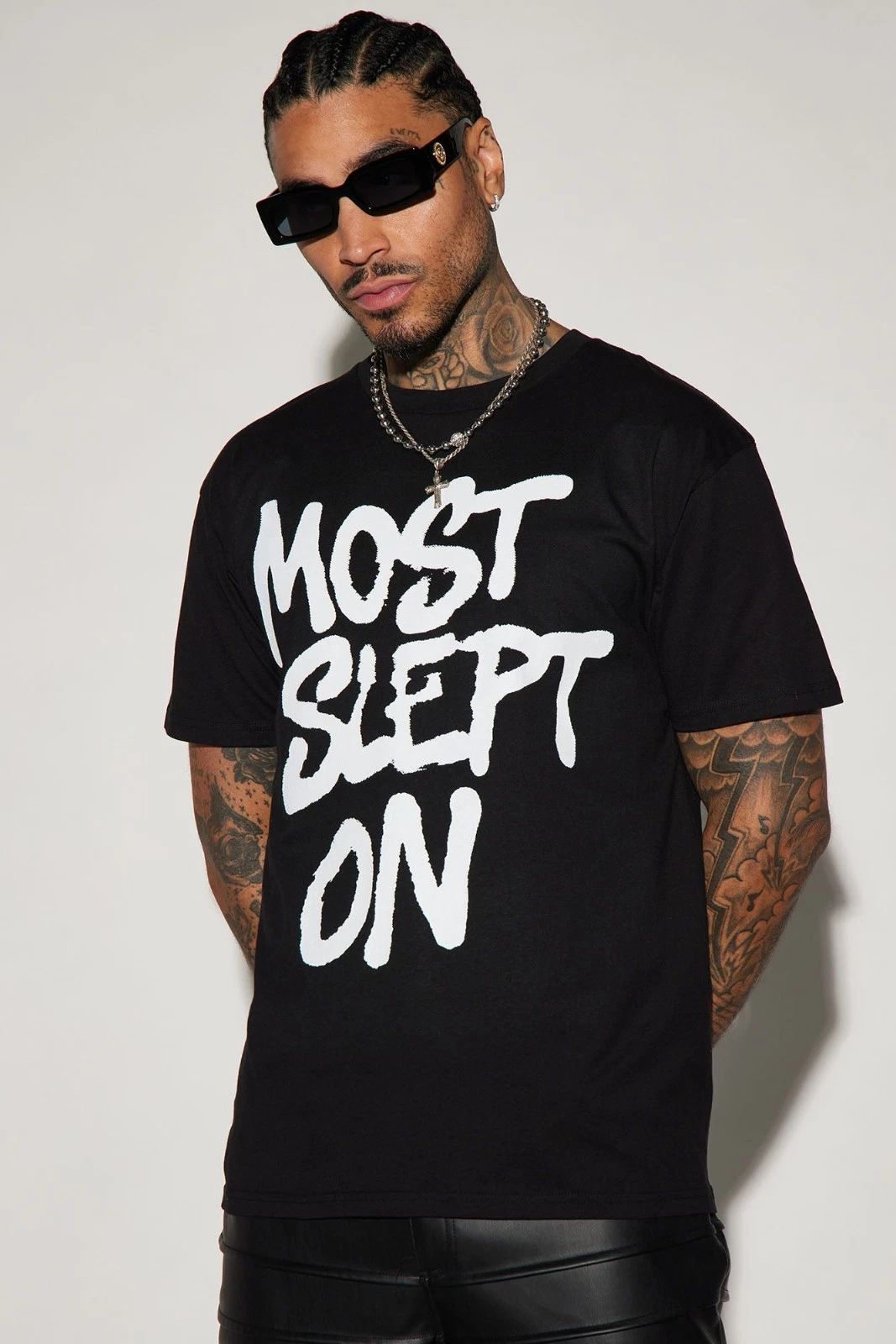 Most Slept On T-Shirt – Short Sleeve Graphic Tee, Trendy Typography Shirt