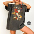 Vintage Flowers T-Shirt, Boho Wildflowers, Womens Graphic Tee, Floral Nature Lov