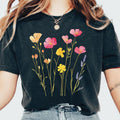 Wildflower Boho Comfort Tee Shirt Nature Lover Gift Soft Casual