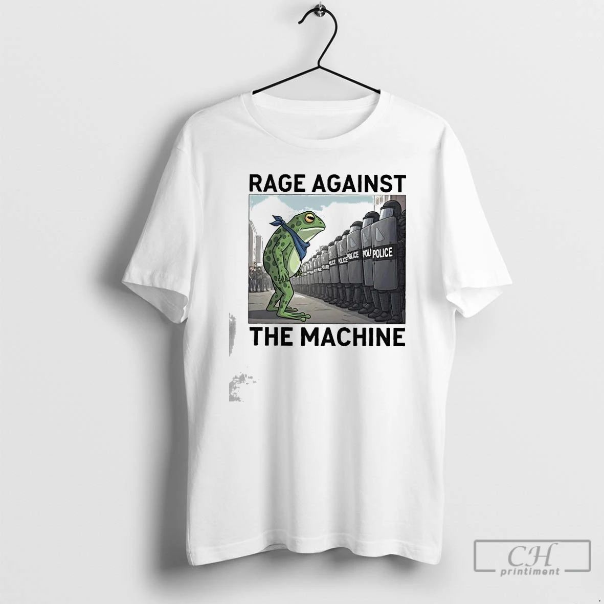 Classic Portland Frog Protest Rage Against The Machine Inspired Political Activist Anti Fascism Graphic