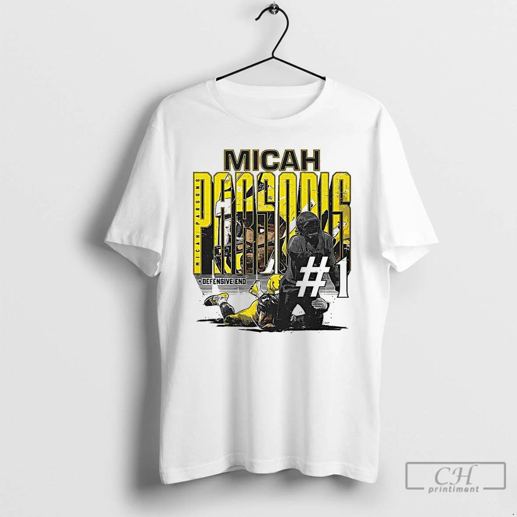 Premium Micah Parsons Green Bay Packers Football Defensive End Number 1 T Shirts