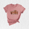 Cows Christmas Shirt, Christmas Highland Cow Shirt, Cute Cows Christmas Shirt, F