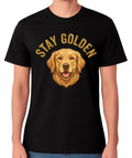 Stay Golden T-Shirt Golden Retriever Dog Lover Graphic Gift Unisex Tee