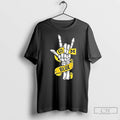 Classic Michigan Wolverines Ncaa Go Blue Skelton Hand T Shirts