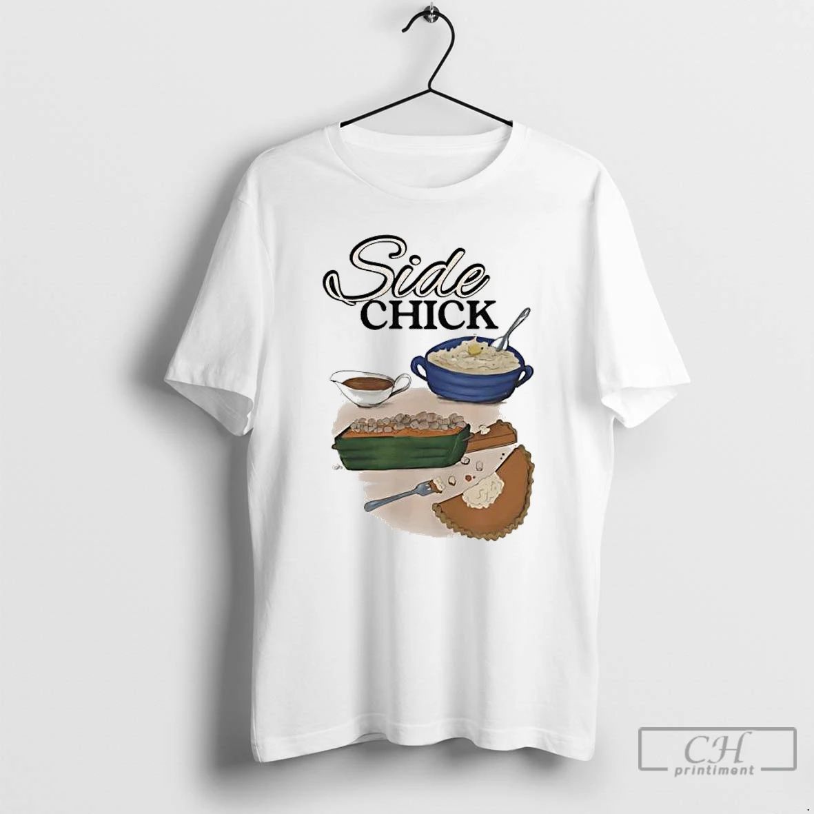 Premium Side Chick Graphic Art T Shirts