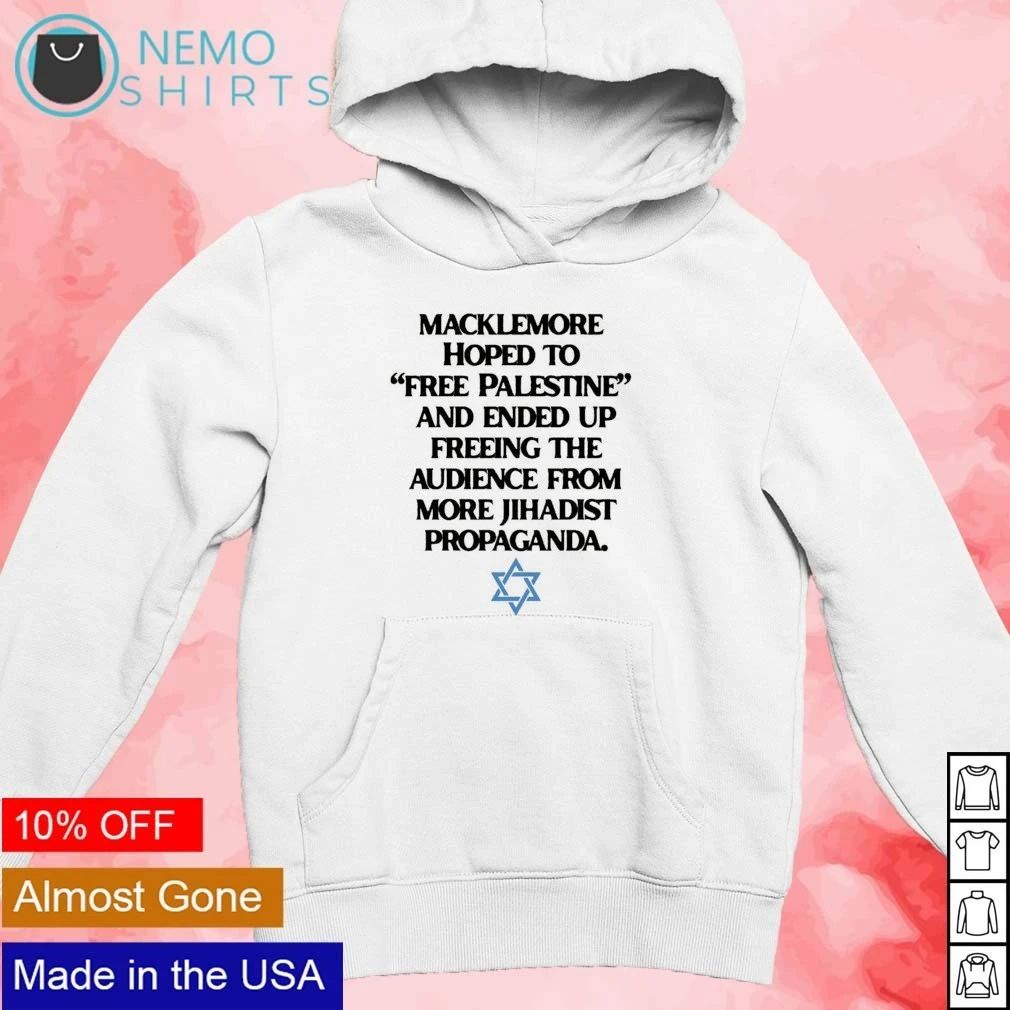 Macklemore hoped free Palestine ended up freeing audience from more jihadist propaganda shirt