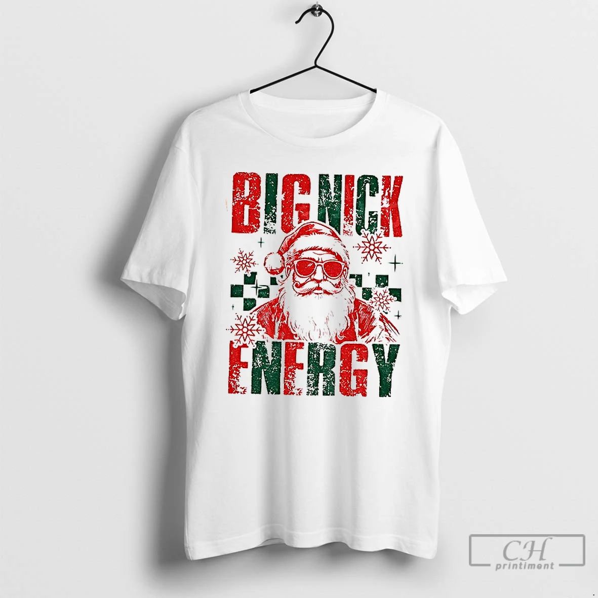 Classic Big Nick Energy Funny Santa Claus Christmas 2025 T Shirts