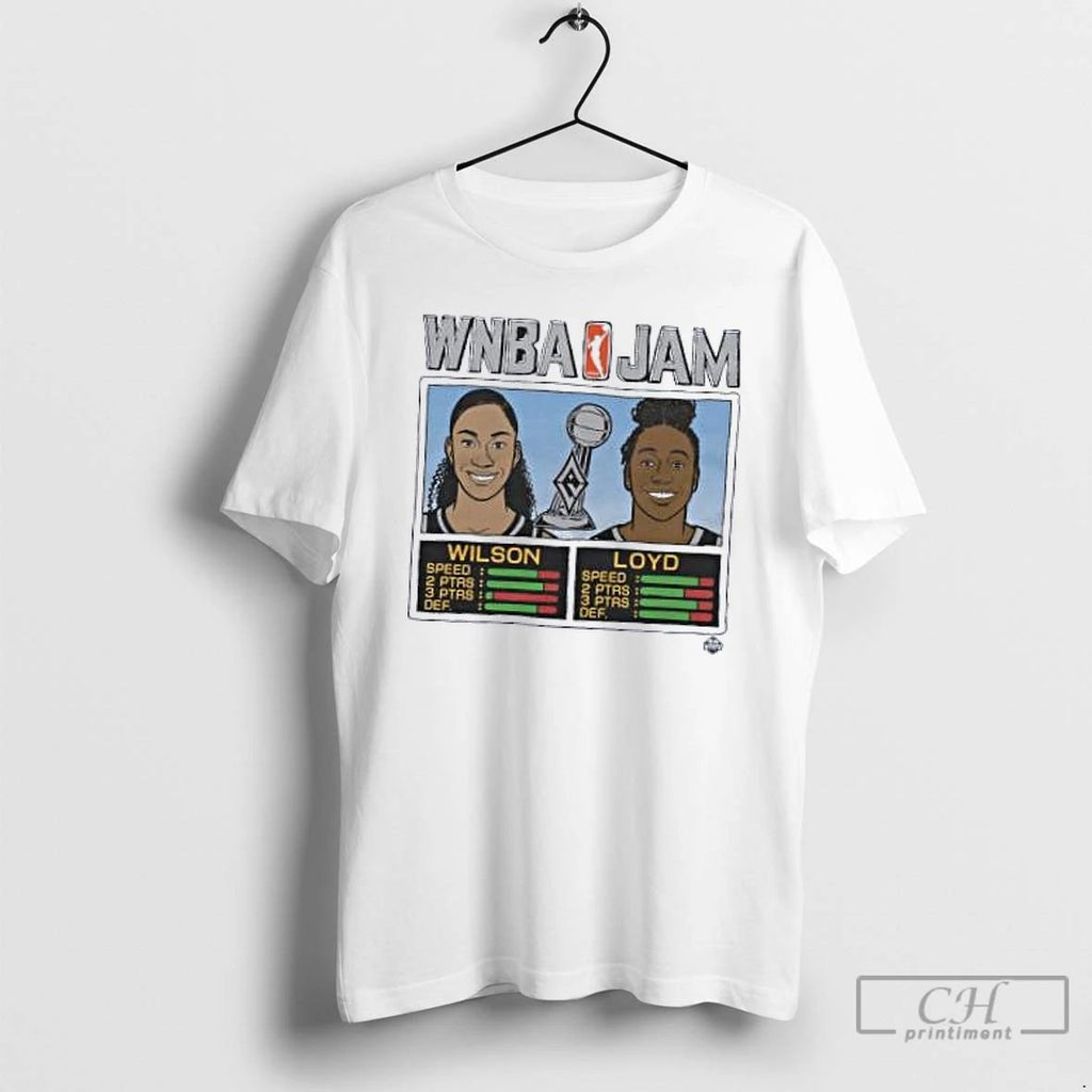 Classic Wnba Jam Aces 2025 Champs Wilson And Loyd T Shirts