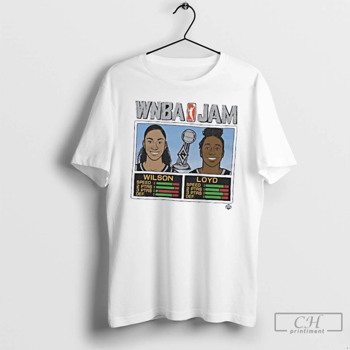 Classic Wnba Jam Aces 2025 Champs Wilson And Loyd T Shirts