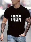 Iron Sharpens Iron T-Shirt Men's Christian Bible Verse Graphic Tee