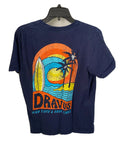 Dravus High Tides & Good Times Surfing Tropical T-Shirt Medium Size Tee