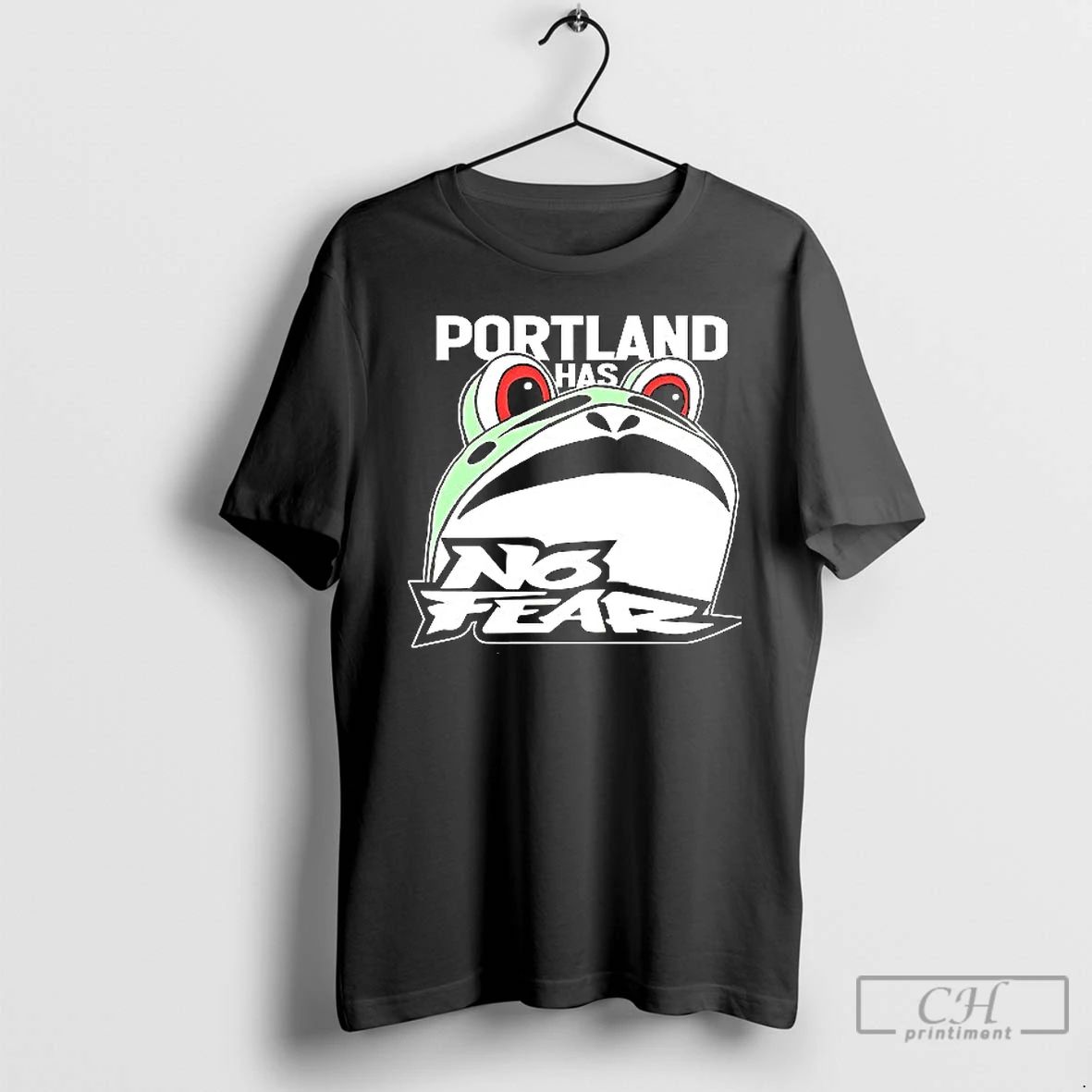 Classic Portland Frog Has No Fear T Shirt