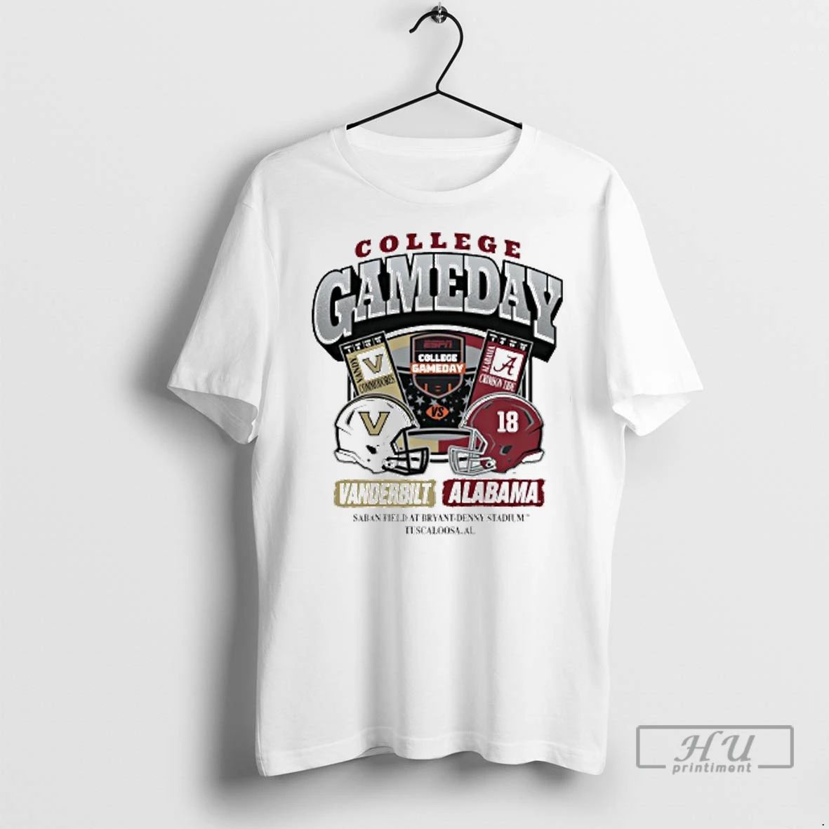 Officials Vanderbilt Vs Alabama 2025 College Gameday Head To Head T Shirts