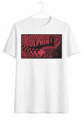 Pink Dolphin T-shirt Graphic Print White Large New Sz L Stylish L100