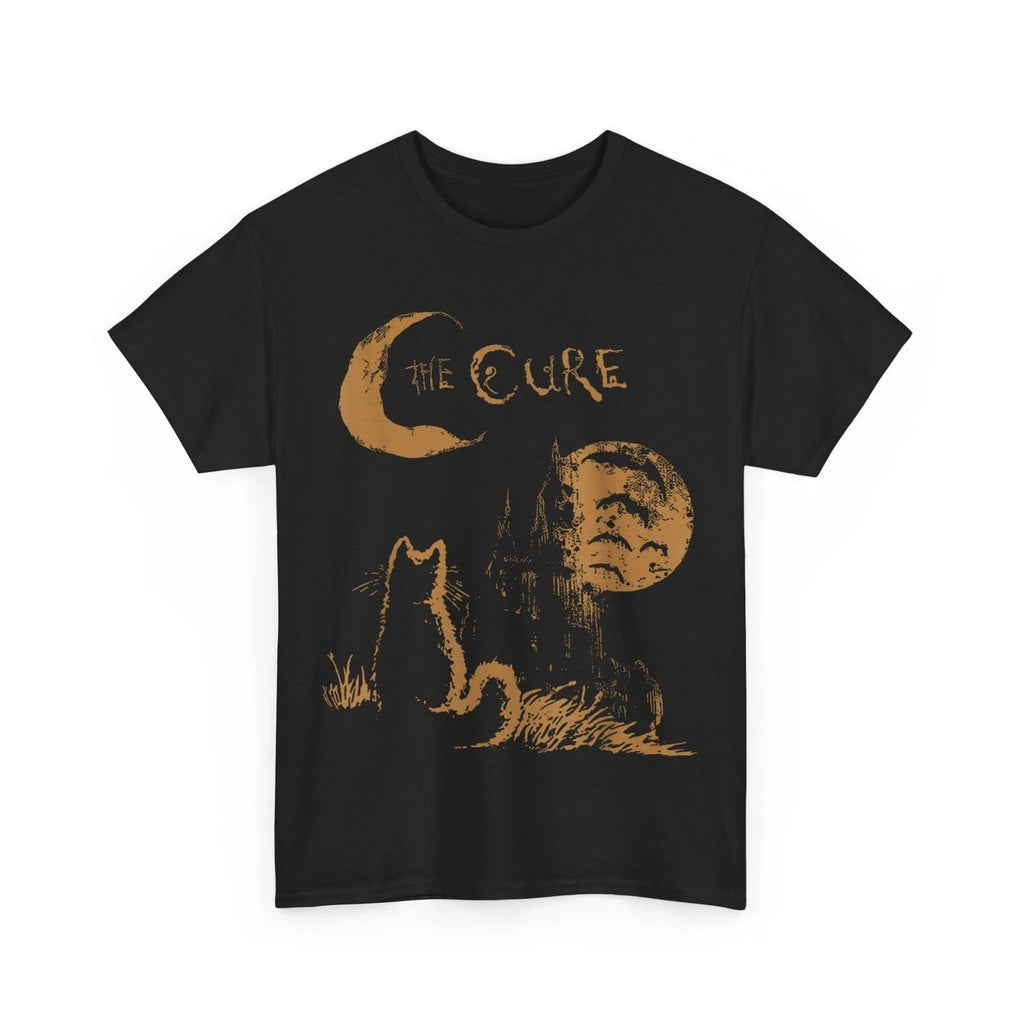The Cure Vintage Cat Moon Funny The Cure Cat Lover Women Men T-Shirt