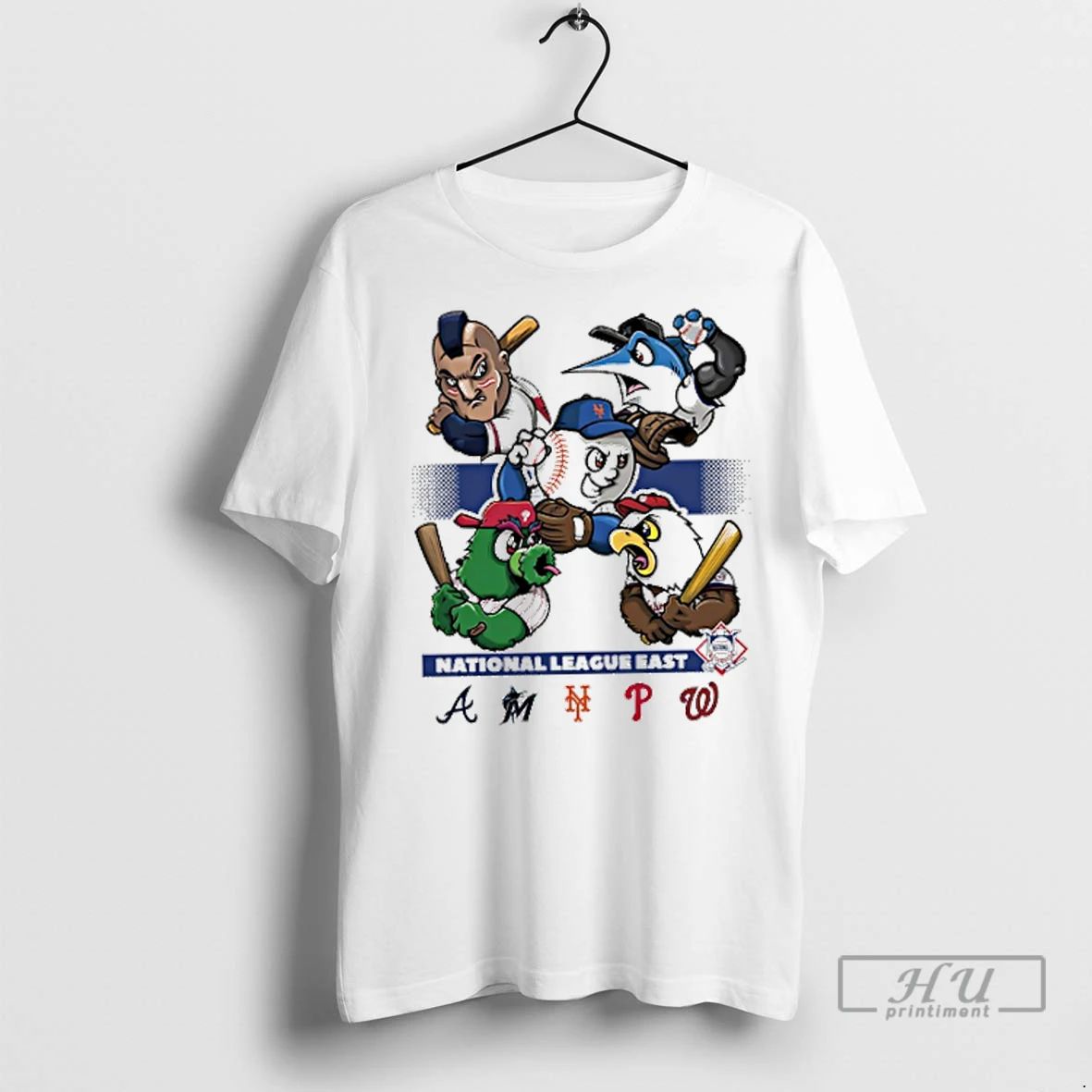 Trending National League East 2025 Mlb Postseason Mascot T Shirts