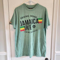 Surf Classics Size Large Men’s Green Short Sleeve Shirt Jamaica Irie