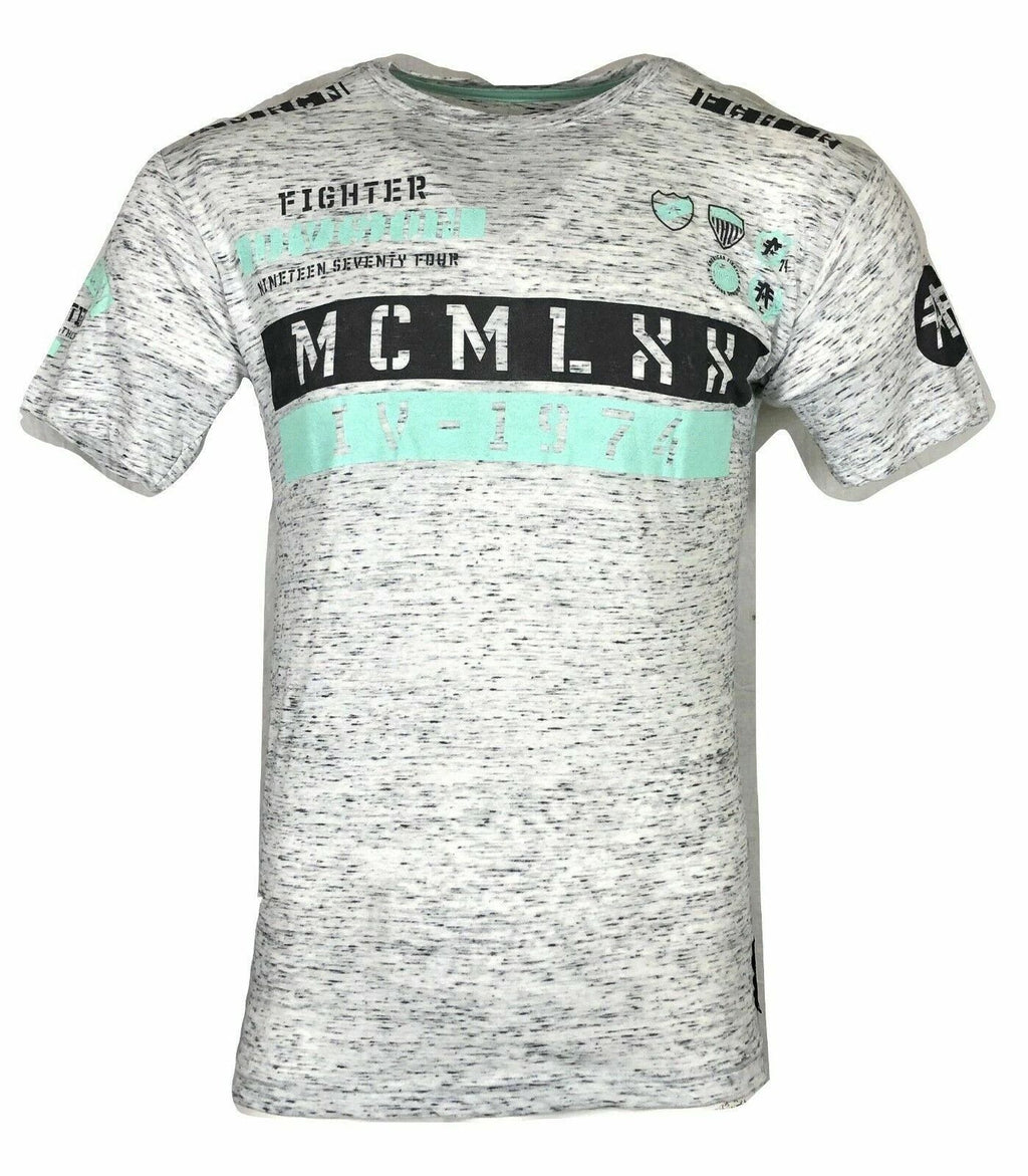 AMERICAN FIGHTER Mens T-Shirt RICHMOND STUD Athletic Biker Gym Blue S-3XL 5A